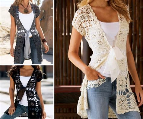 DIY Crochet Lace Jacket Free Pattern The WHOot Ropa Crochet Ropa