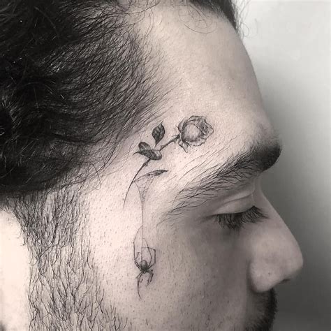 Delicate Spider Tattoo On Face Face Tattoos Tattoos And Piercings