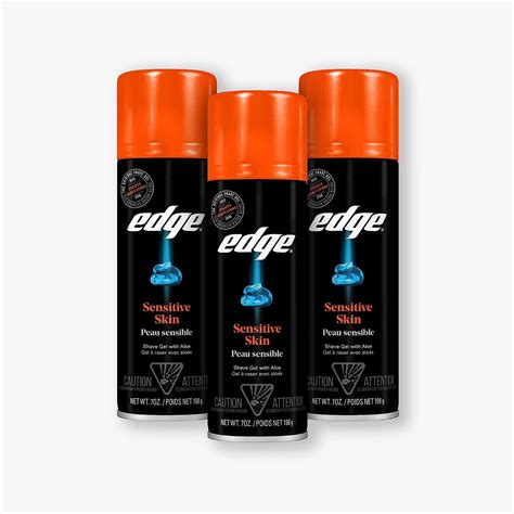 Edge Shave Gel Sensitive Skin 7 Ounce Cans Pack Of 3 Amazon In