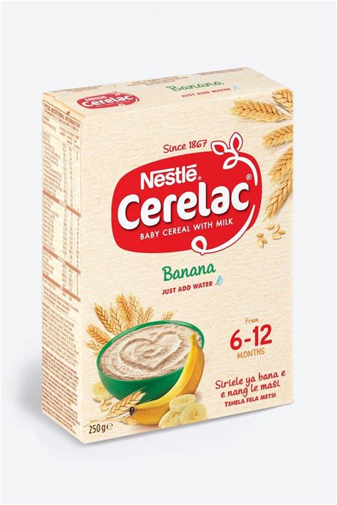 Nestle Cerelac Cereal Banana With Milk 6 12 Months 250g