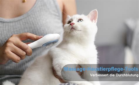 Hundebürste Katzenbürste Haustier Bürsten LIUCOLI Selbstreinigende