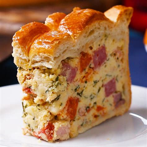 Easter Savory Pie Pizza Rustica Recipe By Tasty Recipe Italian