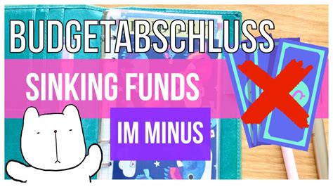 SINKING FUNDS geplündert Endlich das Juni Budget abgeschlossen YouTube