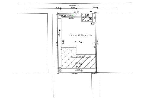 Survey Plot And Building Demarcation Plan With Dimension Cadbull