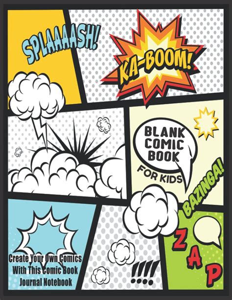 Blank Comic Book For Kids : Create Your Own Comics With This Comic Book ...