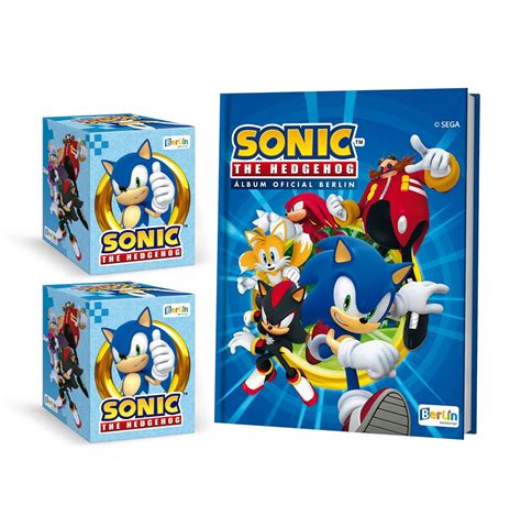 Sonic The Hedgehog 1 Álbum Tapa Dura 2 Cajitas 100 Sobres