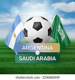 Argentina Vs Saudi Arabia National Teams Stock Illustration 2230683039 ...