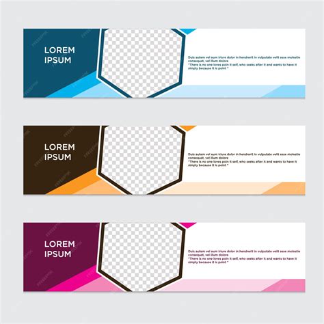 Premium Vector | Vector graphic banner template editable