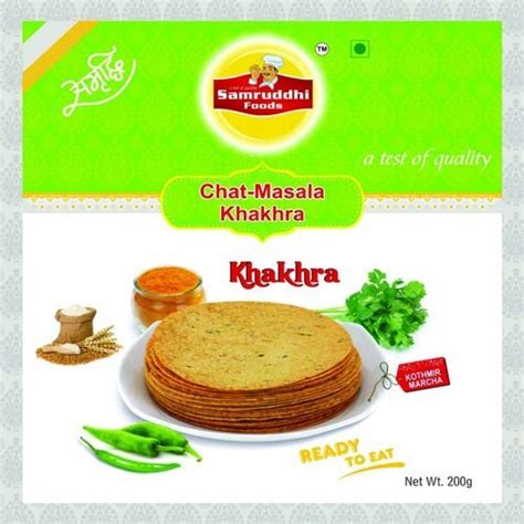 Samruddhi Foods Round Chat Masala Khakhra Packaging Type Box Package