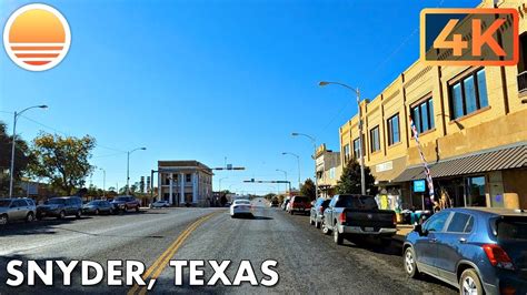 🇺🇸 4k60 Snyder Texas 🚘 Drive With Me Youtube