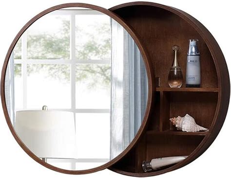 Round Bathroom Mirror Cabinet Bathroom Wall Storage Cabinet Sliding