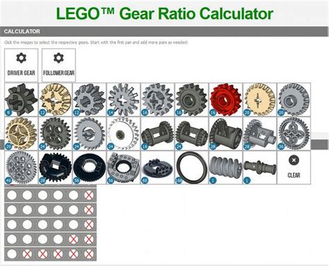 My Gear Ratio Calculator Has Been Updated Lego Technic Lego Gears