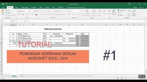 Pembukuan Sederhana Dengan Excel Yang Mudah Dan Efektif Riset