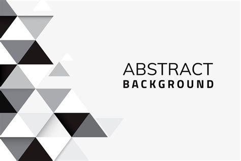 Abstract Black and White Geometric Background Vector