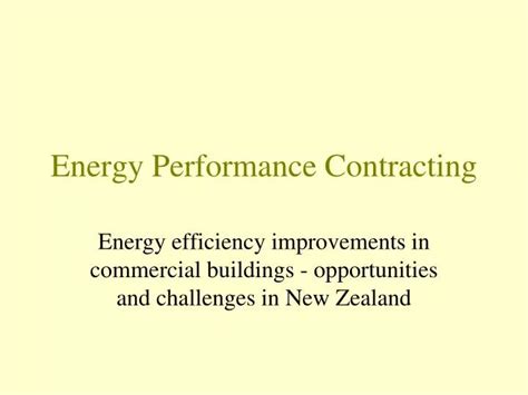 Ppt Energy Performance Contracting Powerpoint Presentation Free