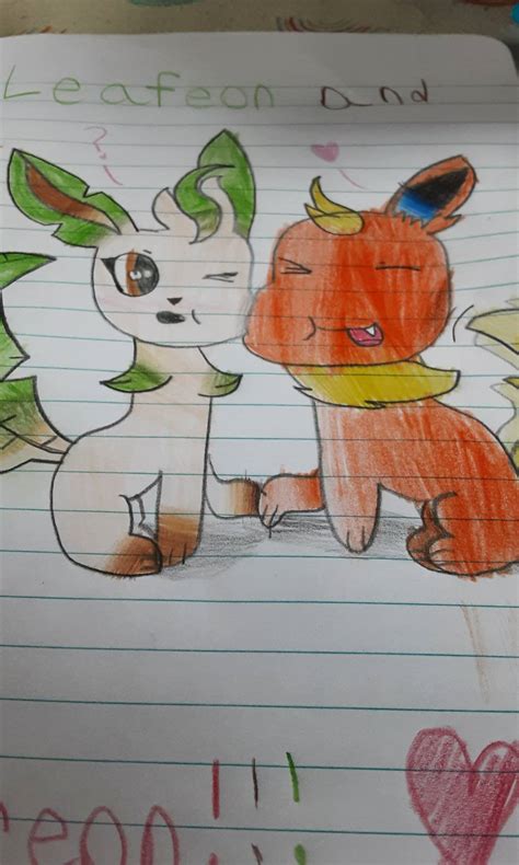 Leafeon And Flareon By Sylveon066 On Deviantart