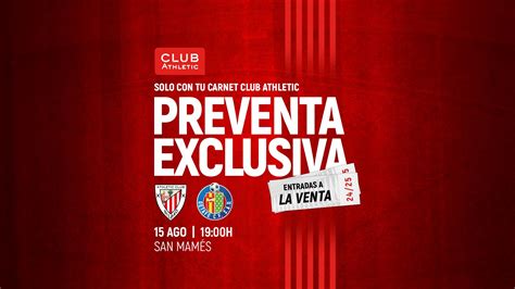 Club Athletic Entradas Para El Athletic Club Getafe CF Athletic Club