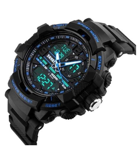 Skmei Blue Silicon Analog Digital Men S Watch Buy Skmei