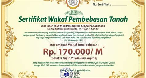 Contoh Sertifikat Wakaf 50 Koleksi Gambar