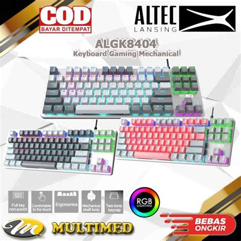 Promo Produk Ori Keyboard Gaming Mechanical Tkl Altec Lansing