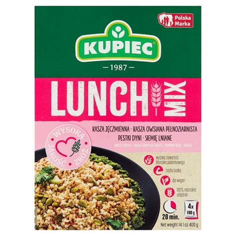 Kupiec Lunch Mix Kasza J Czmienna Kasza Owsiana Pestki Dyni Siemi