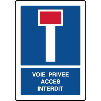 Panneau Vertical Indication Voie Priv E Acc S Interdit Contact Virages