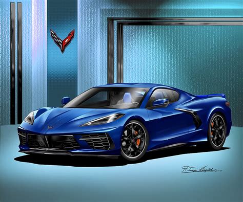 C8 Chevrolet Corvette Stingray Art Prints By Danny Whitfield ELKHART