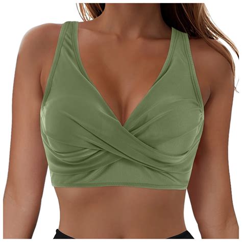Adviicd Women Underwire Bikini Tops Push Up Swim Top Only Bra Padded