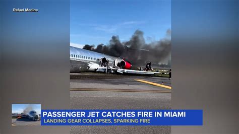 Passenger Plane Catches Fire In Miami Good Morning America