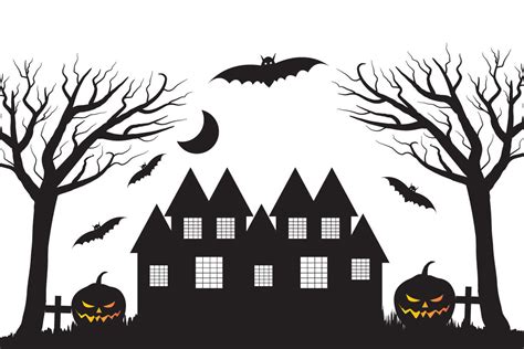 Halloween Mystical Spooky Scary House Graphic By Nurearth Creative