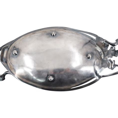 Sold Price European Art Nouveau Oval Silver Plated Handled Tray