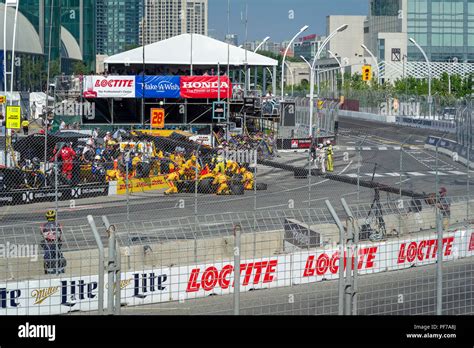 Indy Car Race Day In Toronto Stock Photo Alamy
