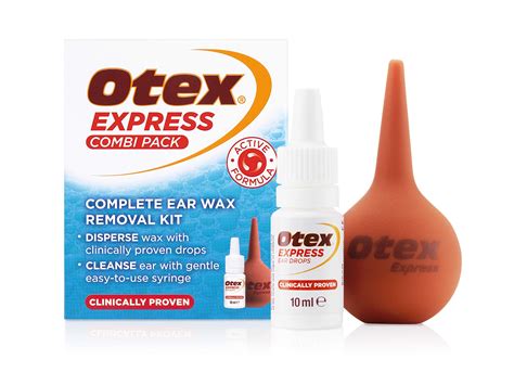 Otex Express Combi Pack Clinically Proven Ear Wax Removal Kit With Drops And Bu Ebay