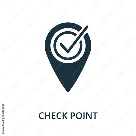 Check Point Icon Simple Element From Navigation Collection Filled