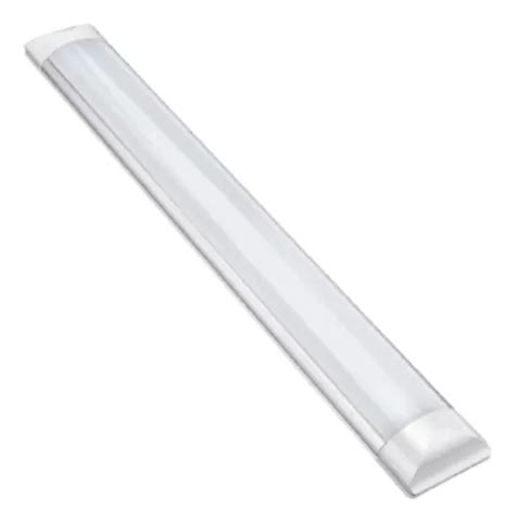 Kit 2 Luminária Led Tubular Slim 36w 40w 120cm Branco Frio