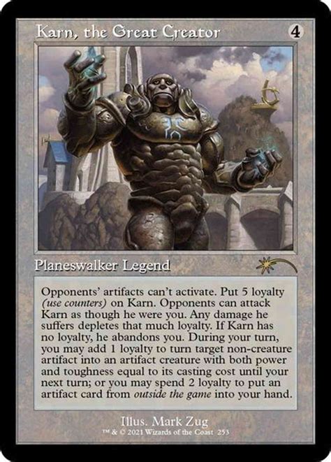 Karn The Great Creator Retro Frame Price Secret Lair Drop Series Mtg