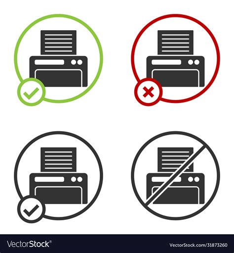 Black printer icon isolated on white background Vector Image