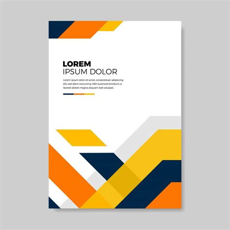 Book Cover Brochure Designs In Geometric Style Vector Illustration