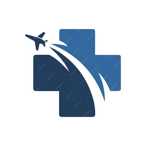 Premium Vector Logo For A New Aviation Medicine Practice For Pilots