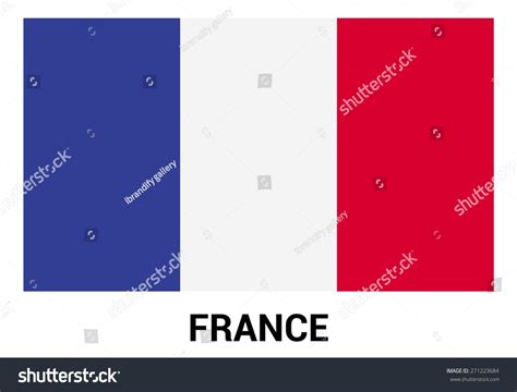 France Flag Isolated Vector Official Colors Stock Vector (Royalty Free ...