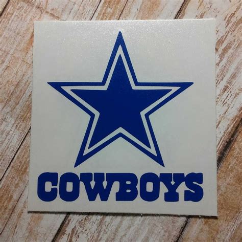 Cowboys Decal/Dallas Sticker/Star/Glitter Decal/Glitter | Etsy