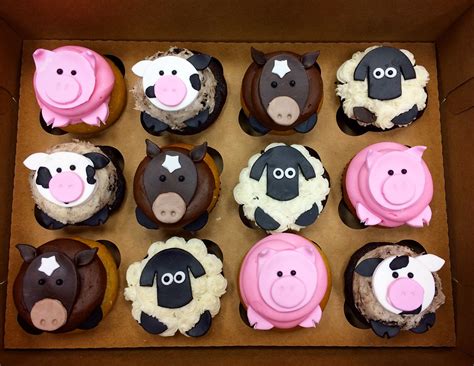 Farm Animal Cupcakes By Frostings Bake Shop