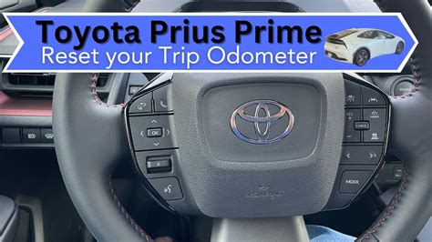 Resetting Trip Odometer On Toyota Prius Prime Quick And Easy Youtube