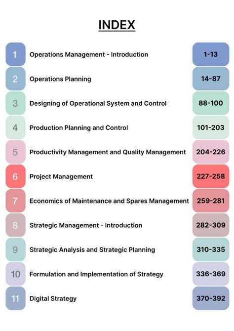 Operations Management And Strategic Management Notes Paper Cma