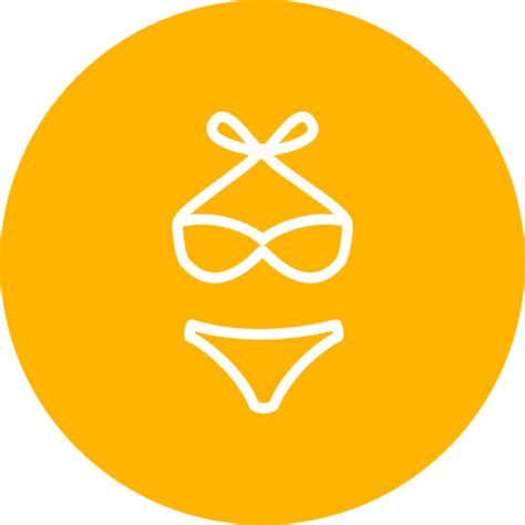 Bikini Summer Travel Hotels Holidays Icons