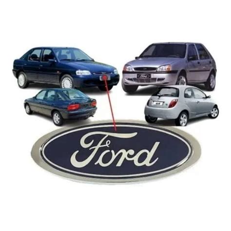 Emblema Ford Oval Zetec Grade Escort Ka 2004 A 2007 Medidas Cm 10 2