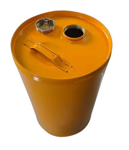 Litre Musturd Yellow Mild Steel Drum At Rs Ms Drums In