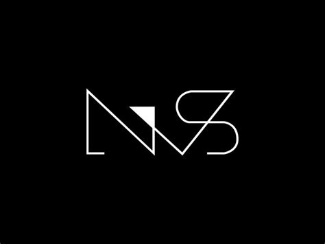 Premium Vector | A black and white logo for nss