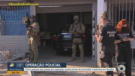 Presos Suspeitos De Crimes Relacionados Ao Tráfico De Drogas Em Guaíba