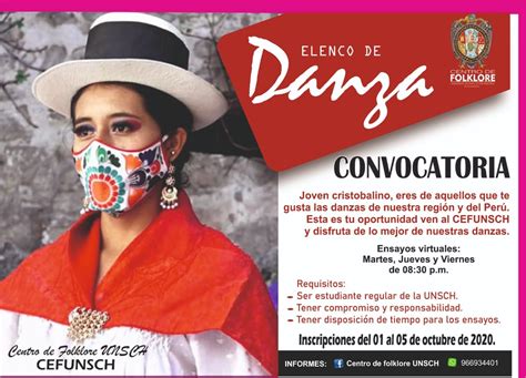 Centro De Folklore De La Unsch Apertura Convocatoria Para Ser Parte De